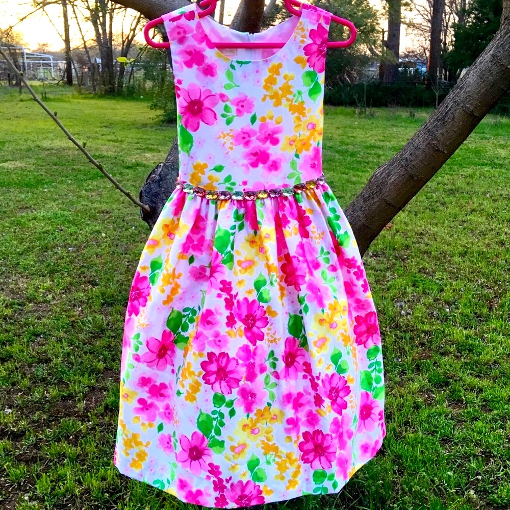 American Princess Colorful Floral Dress